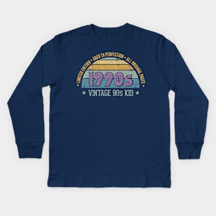 Vintage 90s Kid Kids Long Sleeve T-Shirt